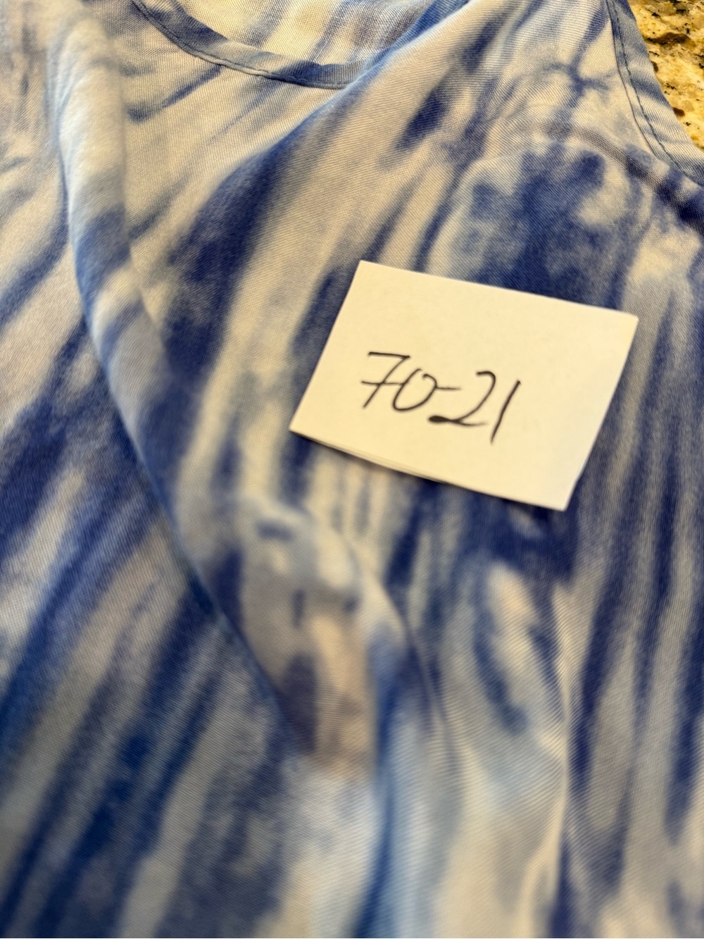 BYCORPUS boho chic blue tie dye racer back tank top SM - Picture 11 of 12